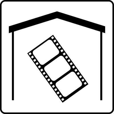 Hotel Icon Has Movies In Room clipart