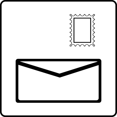 Hotel Icon Has Postal Outlet clipart