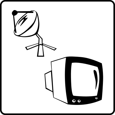 Hotel Icon Has Sat TV clipart