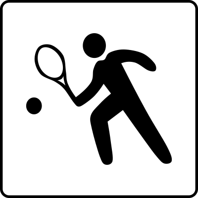 Hotel Icon Has Tennis Court clipart