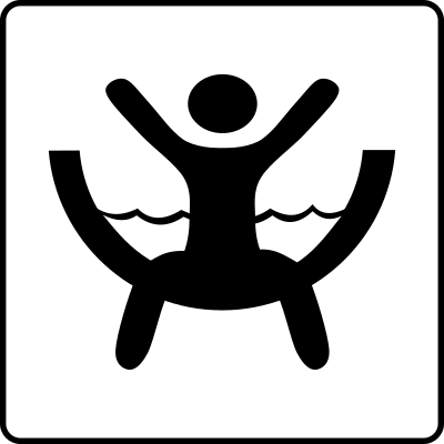Hotel Icon Has Waterslide clipart