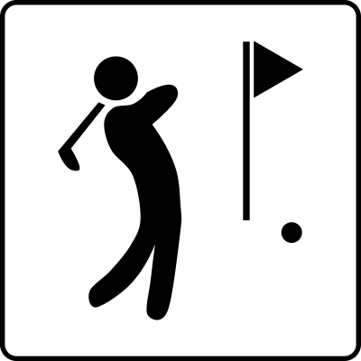 Hotel Icon Near Golf clipart