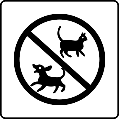 Hotel Icon No Pets clipart