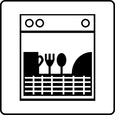 Hotel Icon Room Has Dishwasher clipart