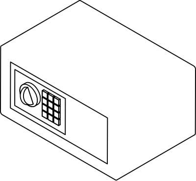 Hotel safe clipart