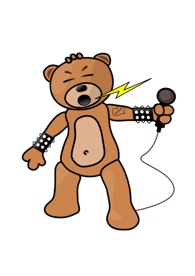 Houling teddy clipart