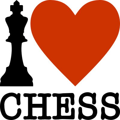 I Love Chess / Amo el Ajedrez clipart