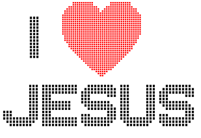 I Love Jesus clipart