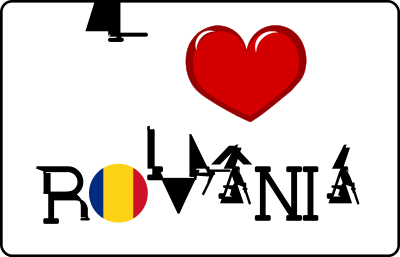 I LOVE Romania clipart