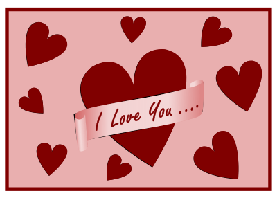 I Love You Card clipart