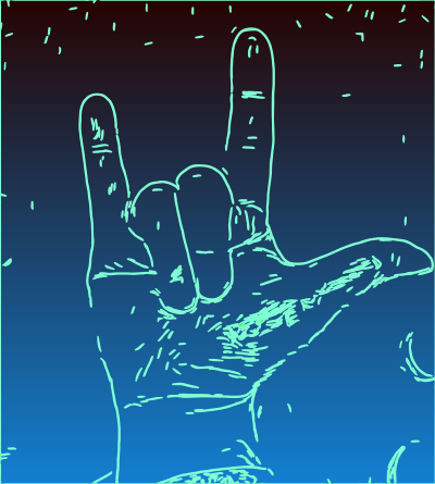 I Love You Gesture clipart