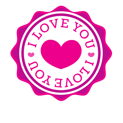 I love you vector sticker clipart