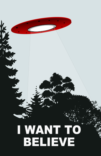 I Want to Believe Poster clipart