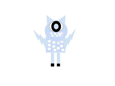 Ice Blue Monster clipart