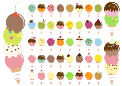 Ice Cream Cones (#1) clipart