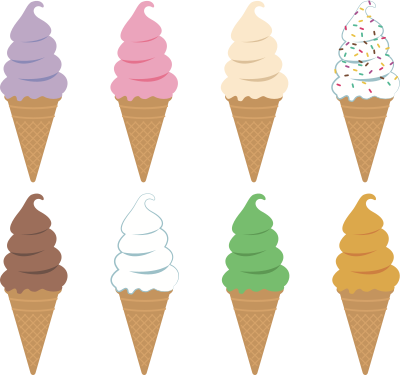 Ice Cream Cones (#2) clipart