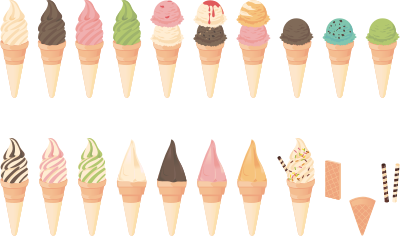 Ice Cream Cones (#4) clipart