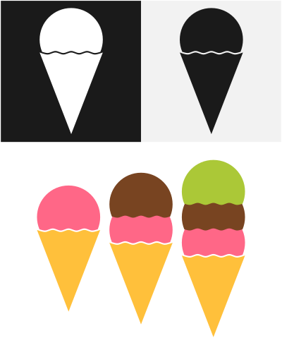 Ice Cream Cones (#5) clipart