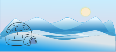 Ice-scape clipart