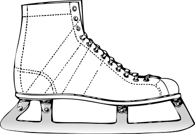 Ice skate clipart