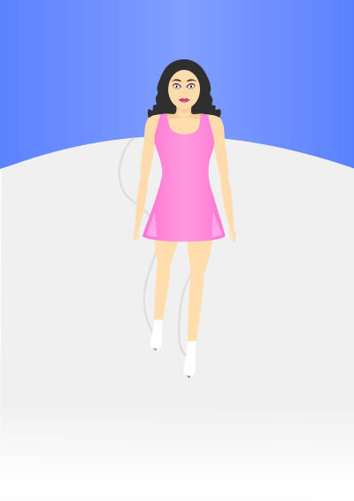 Ice skater clipart