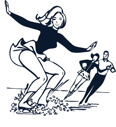 Ice Skating Coloring Page clipart