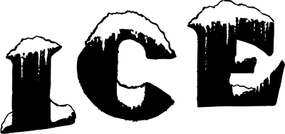 Ice Text clipart