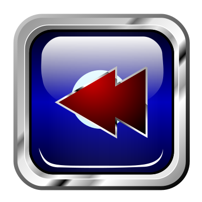 Icon Blue Multimedia REW clipart