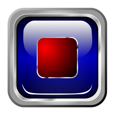 Icon Blue Multimedia Stop clipart