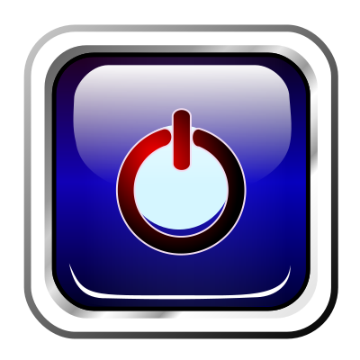 Icon Blue Mutimedia Power clipart