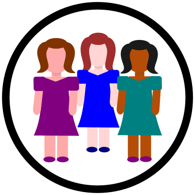 Icon Circle Women Meeting clipart