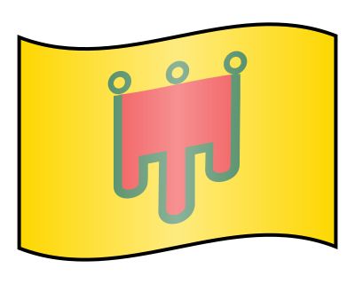 Icon Flag of Auvergne clipart