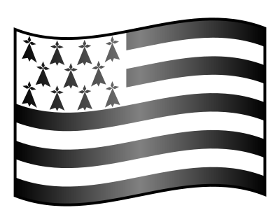 Icon Flag of Brittany clipart