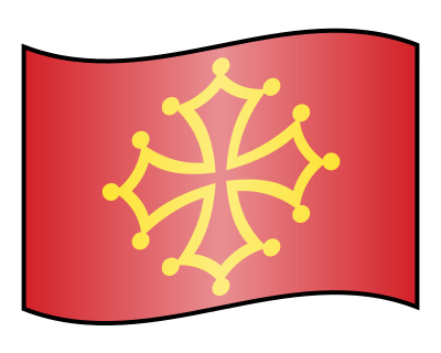 Icon Flag of Occitania clipart