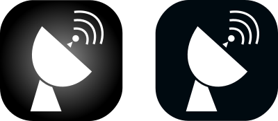 Icon Geolocalisation Satellite clipart