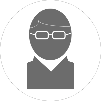 Icon: Glasses Hair Part Grey on White clipart