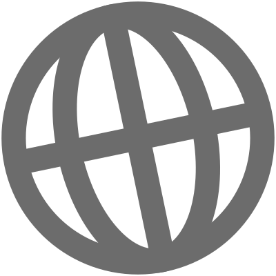 Icon: Internet / Globe - Grey clipart