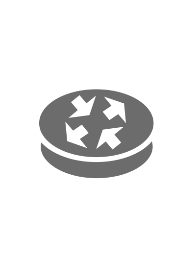 Icon: Network Router Generic - Grey clipart