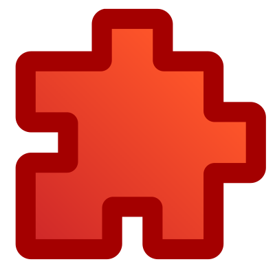 Icon-puzzle-red clipart