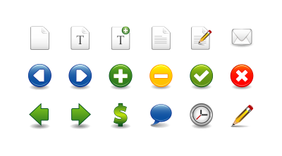 Icon set 1 clipart