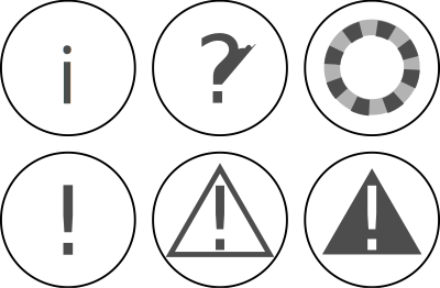 Icon Set Notification clipart