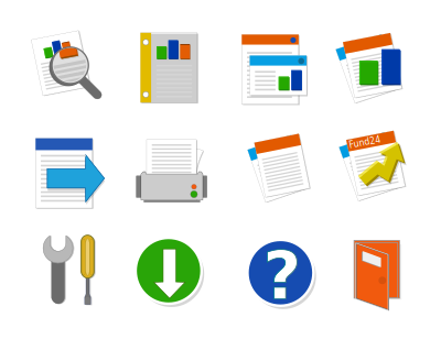 Icon Set Office Candy clipart