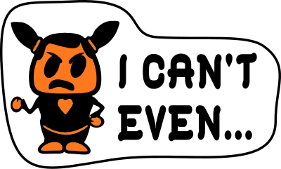 Icon Sticker - Can't Even clipart