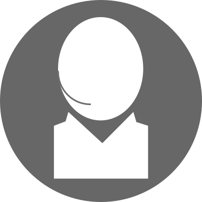 Icon: TechSupport White on Grey clipart