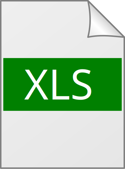 Icon XLS - Ícone clipart