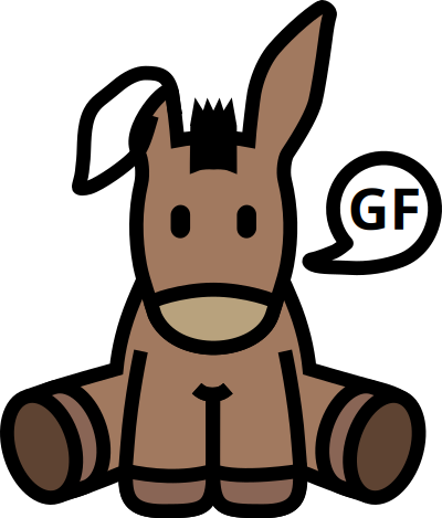 Iconified donkey clipart