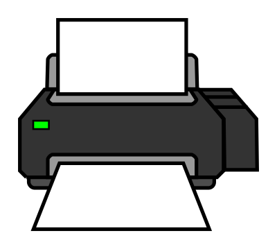 Icono de impresora clipart