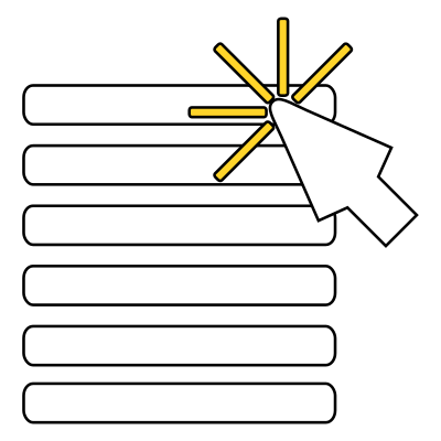 Icono de menú clipart