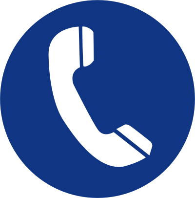 Icono telefono azul clipart