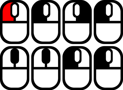 Icons für Mausklicks clipart